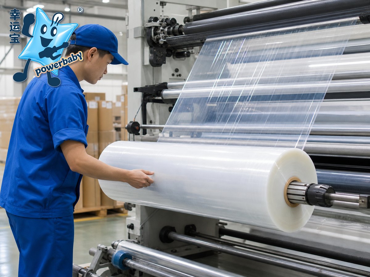Luckypack stretch film winding production
