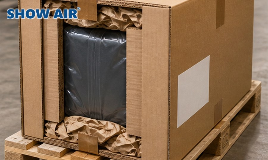 SHOWAIR branded heavy-duty warehouse carton shipping solution