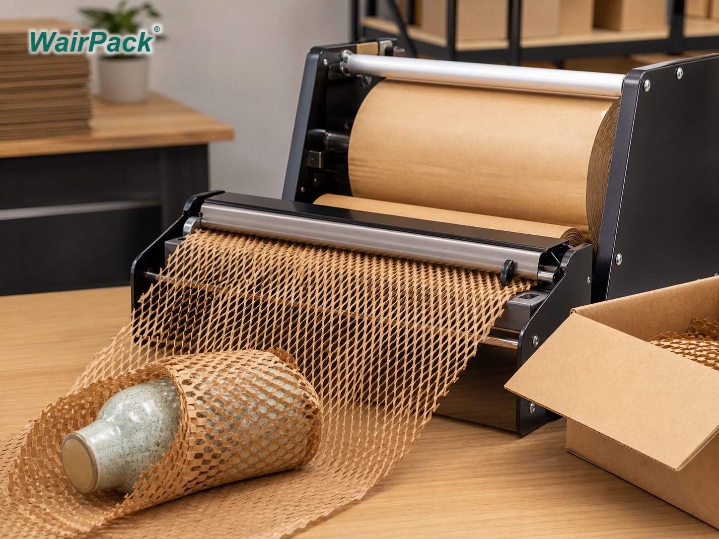 WairPack honeycomb paper machine expanding kraft honeycomb paper for product wrapping